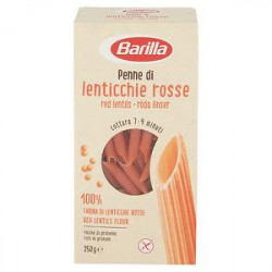 Penne rigate no glutine 100% lenticchie rosse  BARILLA 250gr
