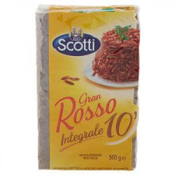 Gran Rosso integrale Parboiled Riso SCOTTI cottura 10' 500gr