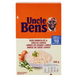 Riso parboiled a chicco lungo UNCLE BEN'S cottura rapida 500gr