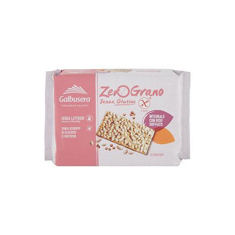 Cracker senza glutine zerograno GALBUSERA integrali con riso soffiato