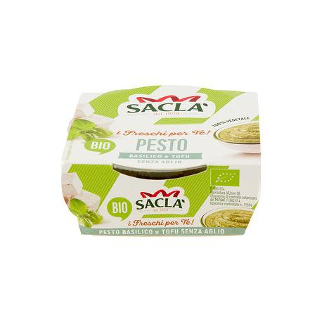 Pesto al basilico e tofu bio SACLà 120gr