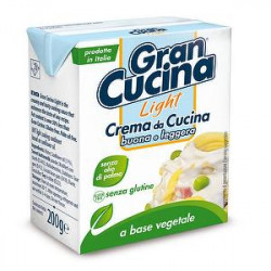 Crema da cucina GRAN CUCINA a base vegetale senza glutine light 200gr