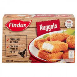 Nuggets di pollo FINDUS 250gr conf. da 12 pezzi