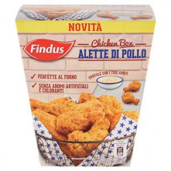 Alette di pollo piccanti FINDUS con 100% petto di pollo senza aromi artificiali e coloranti 500gr