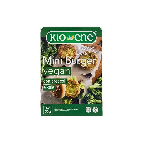 Mini burger vegan senza soia KIOENE con broccoli e kale 200gr