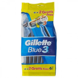 Rasoi usa e getta Blue3 GILLETTE classico conf. da 4 pezzi + 2 gratis