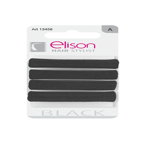 Elastici classic large Black ELISON conf. da 4 pezzi