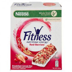 Barrette di cereali Fitness NESTLÉ frutti rossi 141gr conf. da 6 pezzi