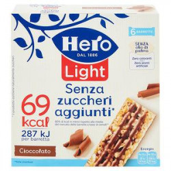 Barrette ai cereali Light HERO cioccolato 120gr conf. da 6 pezzi