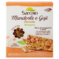 Snack SARCHIO mandole e goji bio senza glutine 80gr conf. da 4 pezzi