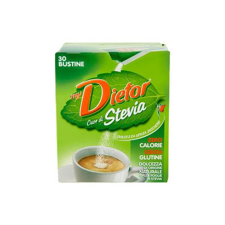 Dolcificante Cuor di Stevia DIETOR 30gr conf. da 30 bustine