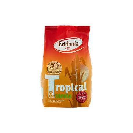 Zucchero di canna ERIDANIA tropical & stevia 500gr